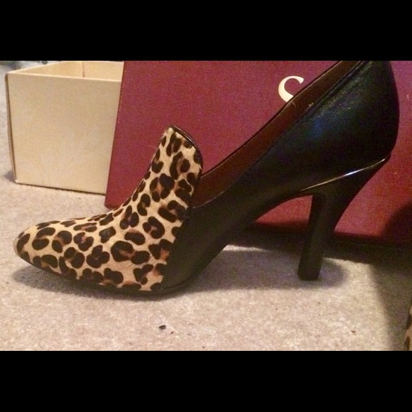 SOFFT MINA NATURAL LEOPARD HAIR PUMPS - Picture 1 of 5